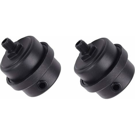 Lot de 2 filtres silencieux pour compresseur d'air – Boîtier plastique – 1/4PT 12 mm – Réduit bruit et humidité – Installation facile (1/5)