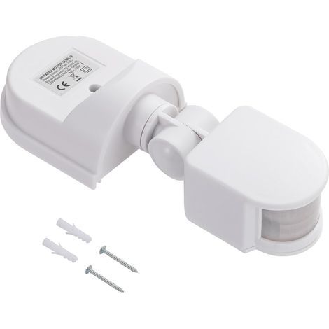 PIR Infrared Motion Detector (1 piece) 110-240V AC, IP44 Waterproof Outdoor Light Switch with 180° Detection Angle (1/5)