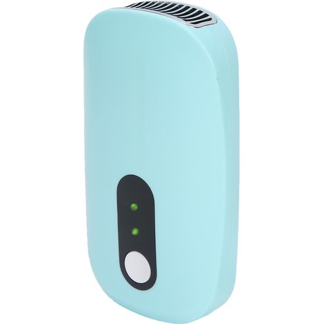 Mini secador de pestañas recargable por USB para extensiones de pestañas, color azul.