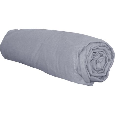 Drap housse flanelle bonnet 30 cm 160x200 Souris Tradilinge
