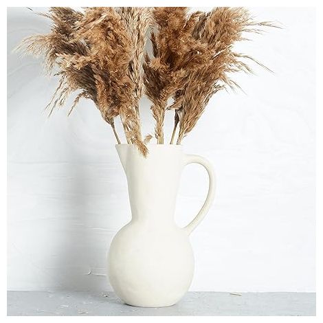 Vase en Céramique, Grand Vase à Fleurs Blanc, Décoration Vase de Table Moderne, Vase Décoratif de Haute Qualité, pour Maison, Fête, Centre de Table de Mariage(24cm) (1/5)