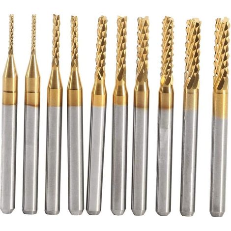 MINKUROW 2 Pezzi X 5 Misure Frese, Frese Rotanti Diametro Strumento 1 Mm 1,5 Mm 2 Mm 2,5 Mm 3 Mm Parti Del Kit (1/5)