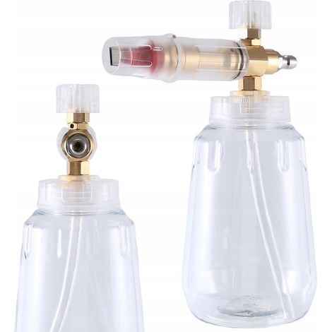 Pianownica per Idropulitrice – Ugello 1.2mm, Serbatoio 1L Trasparente  Compatibile con Kärcher K2–K7, Bosch Aquatak  Pressione 1000–2200 PSI