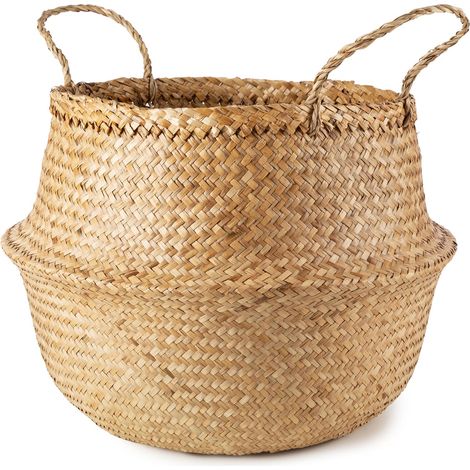 Panier de rangement naturel Belly L - COMPACTOR - 45x45x36 - Naturel (1/5)