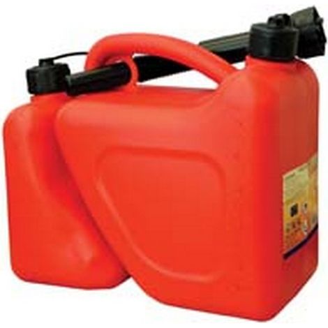1PZ TANICA IN POLIETILENE DOPPIO USO PER CARBURANTE LT.5 + 2