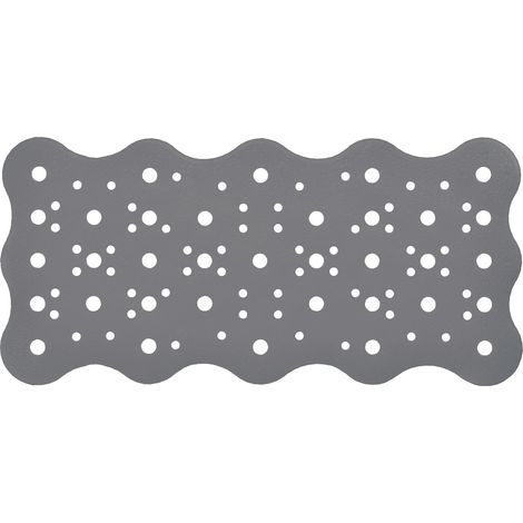Alfombra antideslizante ducha alfombrilla bañera ducha 34x72 grigio mod. Oceano (1/2)
