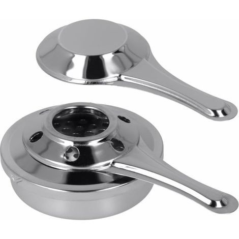 Quemador de fondue de acero inoxidable de 9 cm – Alta potencia para fondues y bufés – Montaje sin herramientas – Fácil desmontaje (1/4)