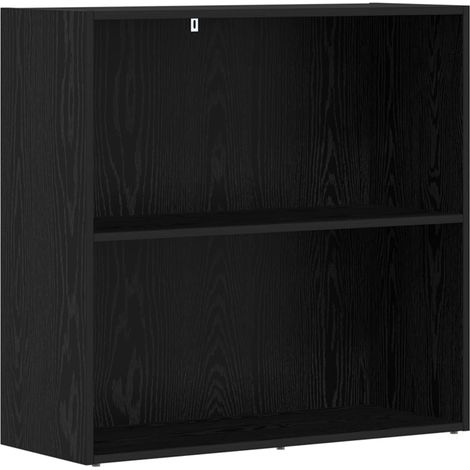 Bookshelf Black Oak 80 x 30 x 76.5 cm Engineered Wood vidaXL