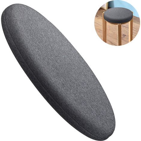 Coussin De Tabouret Ronde - Mousse À Mémoire De Forme - Pour Chaise Haute Bar Tabouret De Cuisine Bureau - 1 Pièce