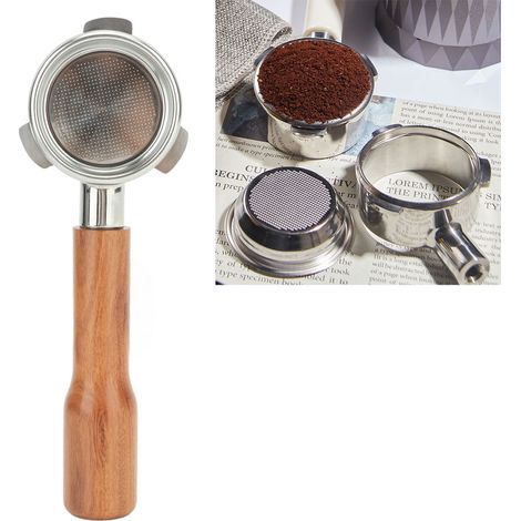 Breville Platinum Series 8 Universal 870/880 Edelstahl-Kaffeemaschine, 54 mm, bodenloses Fach C1 in Rosenholz (1/5)
