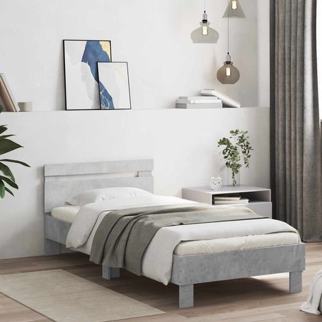 Estructura de cama Gris Hormigón 80 x 200 cm (1/5)