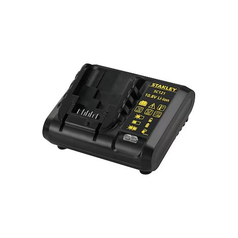 Stanley Caricabatterie 10.8 V N472243 – Ricarica Rapida per Batterie 10.8 V Li‑Ion (Solo Caricabatterie)