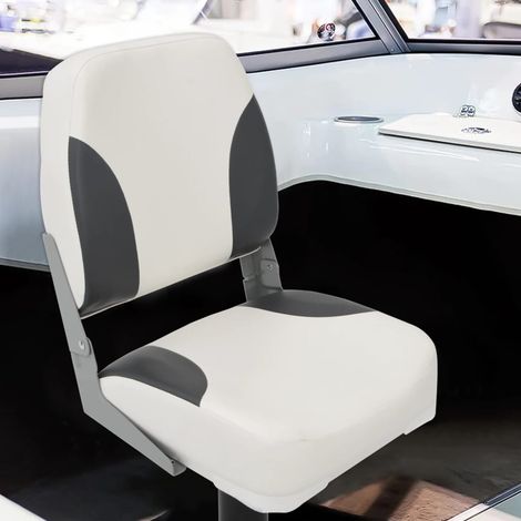 Maison Exclusive - Siège de bateau pliable 1 ensemble avec dossier bas et sangle de fixation (1/5)