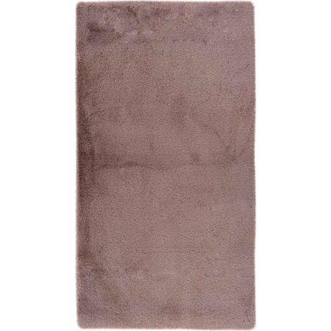 Tapis de Bain Fait à la Main "Rabbit" Rose 70 x 130 cm (1/5)