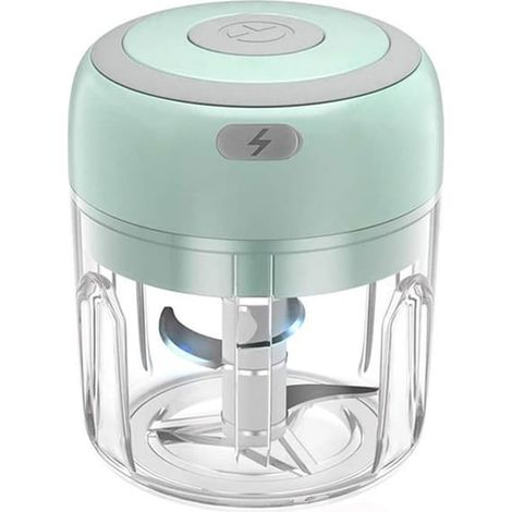 Mini mixeur plongeant de 250 ml avec moteur puissant - idéal pour les smoothies, les purées pour bébés et les légumes - il est également parfait pour mixer la viande et les épices. (1/3)