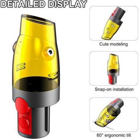 Adaptateur aspirateur Dyson - Gain de place 75% Système de fixation rapide - Aspirateurs Dyson V7 V15 (1/5)