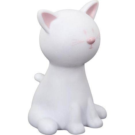 Lampe Veilleuse Enfant Led "chat" 19cm Blanc (1/5)