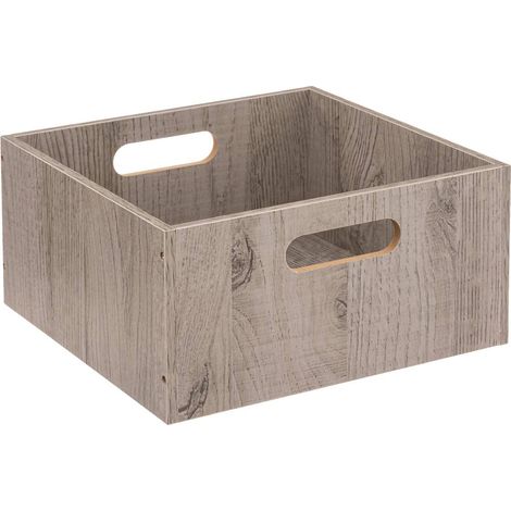 Cesta mix n modul gris efecto roble 31x15cm - 5five