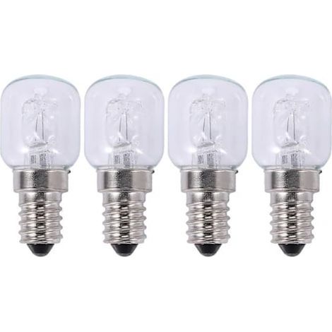 4 ampoules halogènes E14 haute température 500 degrés 25 W pour four, culot E14 250 V, ampoule à quartz 25 W (1/3)