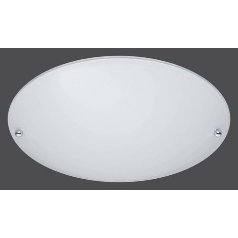 1PZ PLAFONIERA LANA VETRO SATINATO E27 D 25 CM