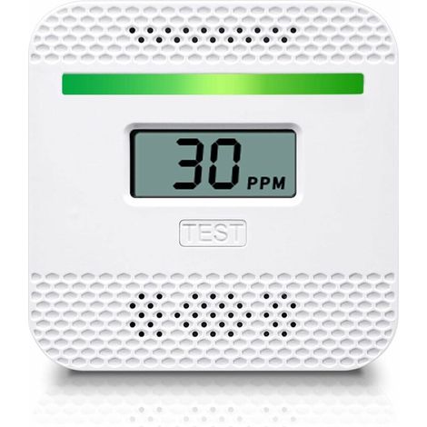 Kohlenmonoxidmelder, tragbarer Kohlenmonoxidmelder mit LCD-Digitalanzeige für Zuhause und unterwegs, UL-gelisteter Kohlenmonoxidalarm mit elektrochemischem Sensor