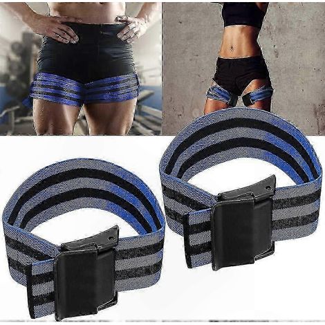 Bandes de résistance pour fessiers et hanches, BFR pour musculation, entraînement jambes et fessiers, lot de 2, élastiques fitness, développement musculaire (1/5)