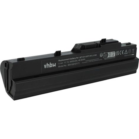 vhbw Akku kompatibel mit Medion MD96925, MD96926, MD96727, MD96888, MD96891, MD96909, MD96910, MD96912, MD96914 Notebook (4400 mAh, 11,1 V, Li-Ion) (1/5)