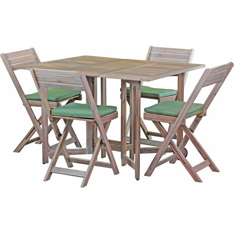 Set tavolo e 4 sedie in legno 110x90 - Vittoria Lux (1/3)