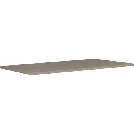 Rodan Waschtischplatte 120,6 x 46 x 1,6 cm, Eiche Dunkel, wasserabweisende Schichtstoffplatte, feuchtraumgeeignet, für Aufsatzwaschbecken