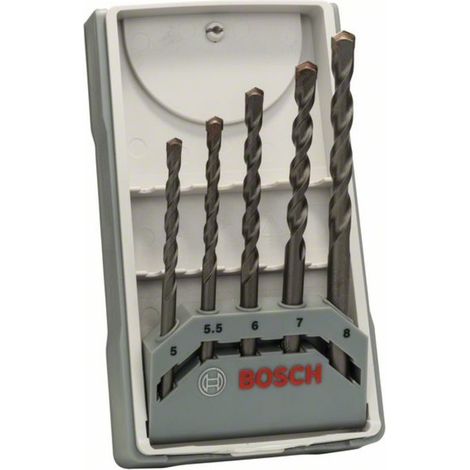 Foret à béton Bosch CYL-3 Set Silver Percussion 5 pièces 5 - 8 mm (1/4)