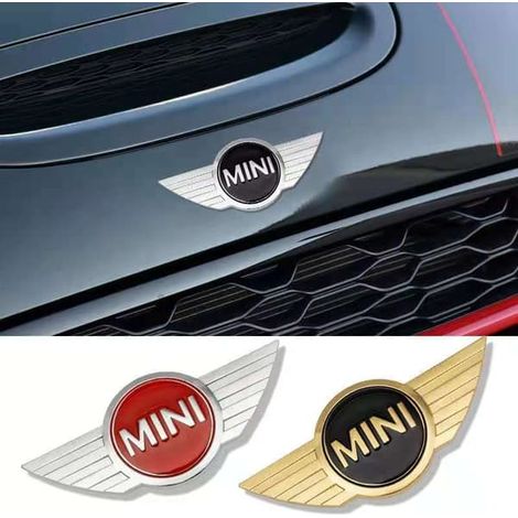 Lot de 3 emblèmes autocollants 3D en fibre de carbone pour Mini Cooper One S R50 R53 R56 R60 F55 F56 R57 R58 R59 R60 (1/5)