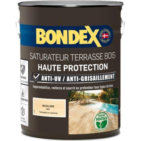 Saturatore per terrazzi in legno alta protezione opaca secchio da 5 litri - Bondex