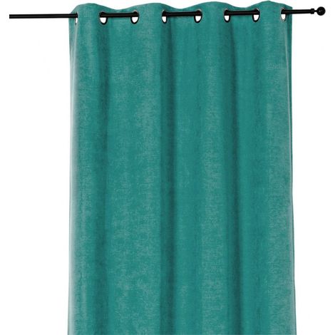 Rideau "Alaska" isolant 3 en 1 thermique, phonique et obscurcissant - 140x260cm - Turquoise (1/3)