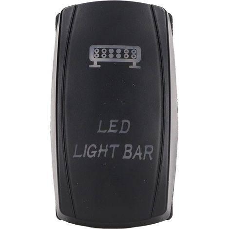 LED-Lichtleistenschalter, hohe Leistung, 5-polig, Ein/Aus, -40 °C bis 85 °C, DC 12 V/24 V, beständiges ABS, Lampenschalter für Wohnmobile (1/5)