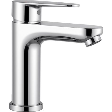 CECIPA MAX Waschtischarmatur, Wasserhahn Bad mit Auslauf Höhe 106 mm, Badarmatur Waschbecken wassersparend, Chrom S