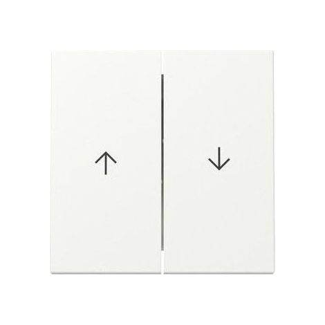 Placa de acabado Gira 329427 doble blanco mate 6x6 cm