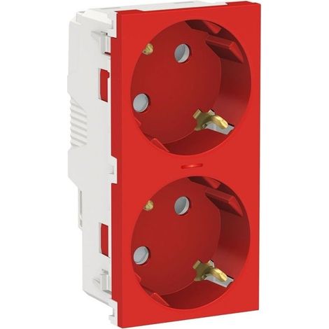 Schuko double RAPTOR avec lumière rouge