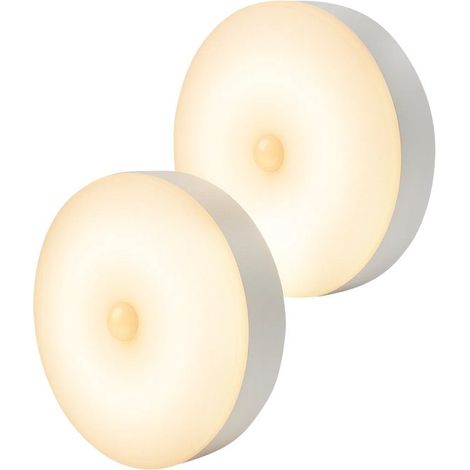 Kabellose LED-Leuchten – 2er-Pack – 4 Modi – Magnetisch – Tag-/Nachtsensor – USB-aufladbar (1/2)