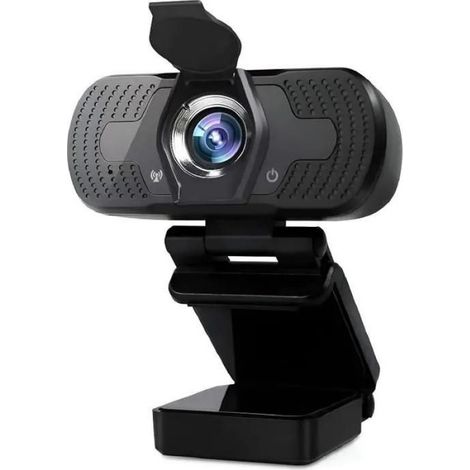 Webcam HD 1080P 720P avec Microphone Intégré Autofocus USB Caméra Web pour PC Ordinateur Visioconférence Appel Vidéo Streaming Noir