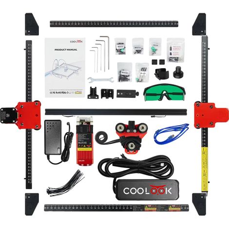Graveur Laser, Précision 5,5W, Contrôle WiFi et Hors Ligne, Machine CK1-55, Prise EU (1/2)