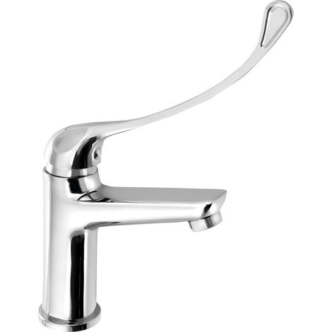 SCHMITZ Mitigeur de lavabo sans vidage, levier médical, chromé (1/2)