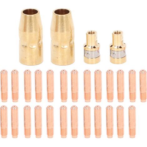 Welding Consumables 25 pieces 000067 Contact tips 2 pieces 169715 nozzles 169716 gas diffusers for Miller Millermatic (1/5)