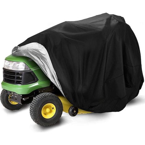 Housse de protection pliable pour tondeuse à gazon, imperméable et résistante, protection UV et poussière, avec sac de rangement, pour équipement de jardinage extérieur, polyester soyeux, noir 1831371 (1/4)