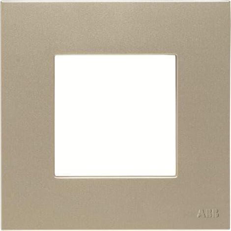 Zenit Plaque de Finition Basique 2 modules Champagne 2CLA227110N1902 ABB N2271.1CV
