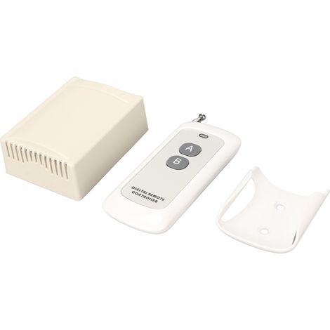 Interrupteur d'éclairage sans fil RF pour maisons intelligentes avec télécommande, alimentation à découpage 220 V 30 A + boîtier ultra-mince 1000-2F 433 MHz 3000 W (1/5)