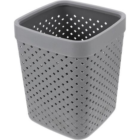 PP Schlafzimmer Praktischer Mülleimer aus Kunststoff mit Druckring Moderner Papierkorb sans (1/5)