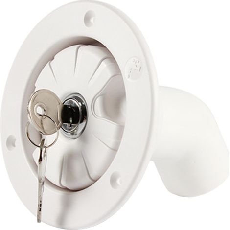 Bouchon verrouillable pour entrée d'eau par gravité, filtre verrouillable pour camping-car, bateau, caravane, remorque. (1/5)
