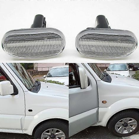Led Répétiteur Latéral Indicateur Clignotant Lampe pour Jimny Lapin Carry Az Spiano Scrum Noir (1/2)