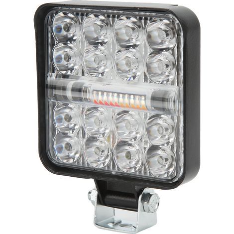48W 3000LM Quadratische LED-Arbeitsleuchte, IP67 wasserdicht, universelle 9V-60V Fernlichtleuchte mit Stroboskopmodus für Auto, Motorrad, LKW, 4x4. (1/5)
