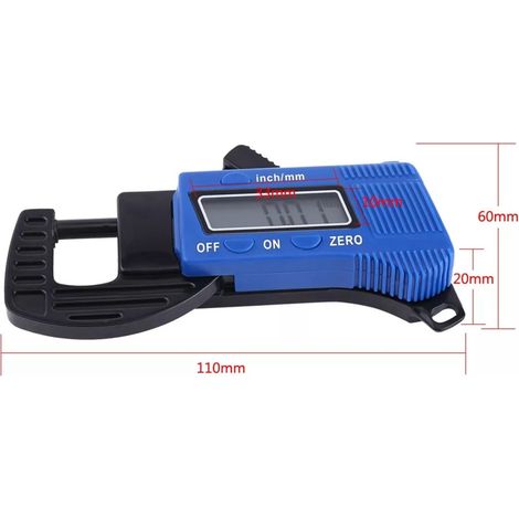 Mini-Digitaldickenmessgerät 0-12,7 mm (elektronisches Digitaldickenmessgerät) (1/5)
